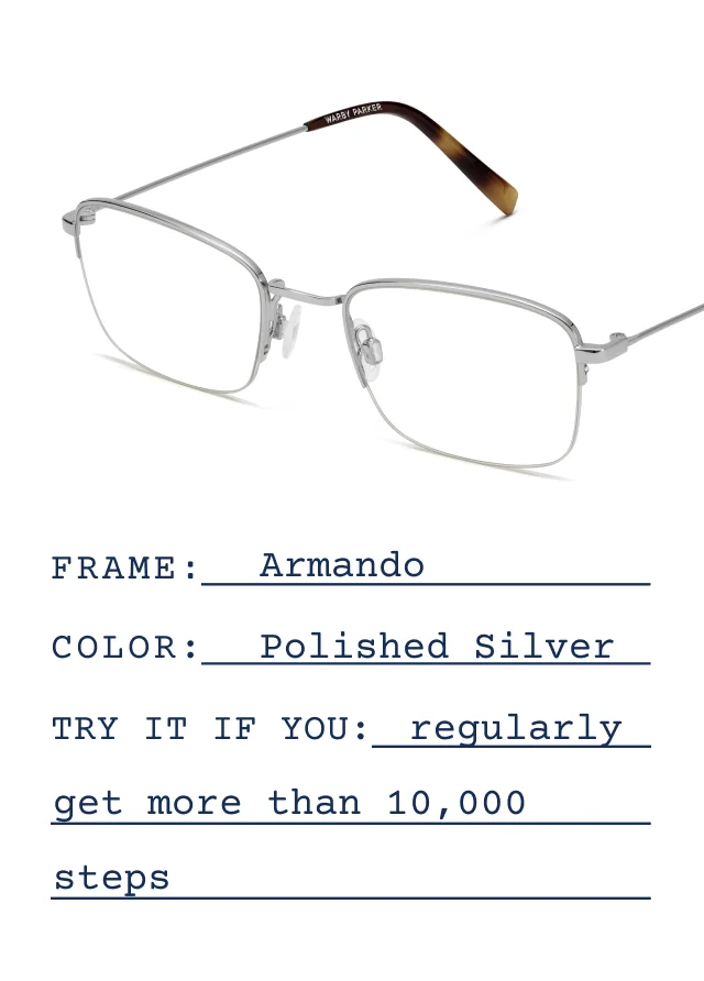 Armando in Polished Silver