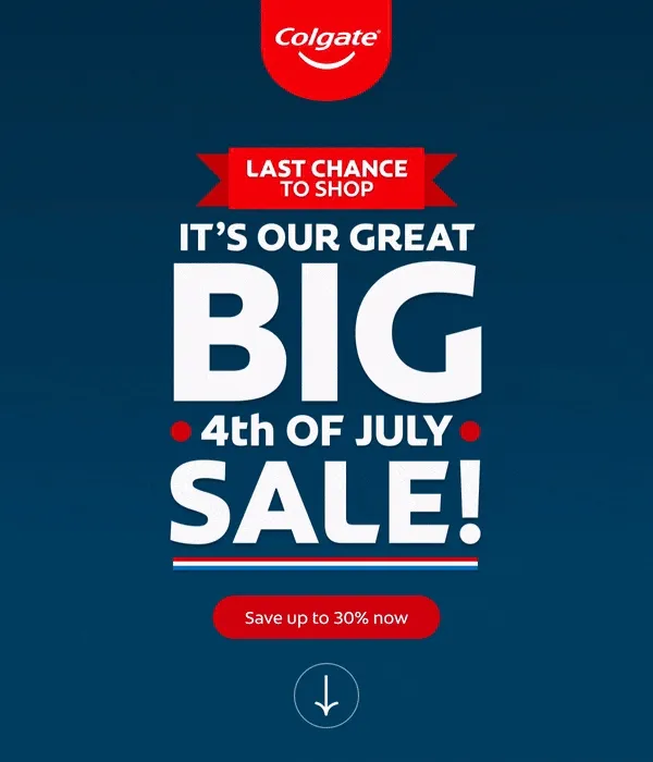 Last chance to shop It's our great BIG 4th of July Sale!  Save up to 30% now
