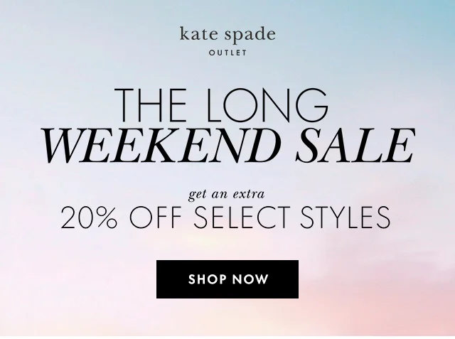THE LONG WEEKEND SALE