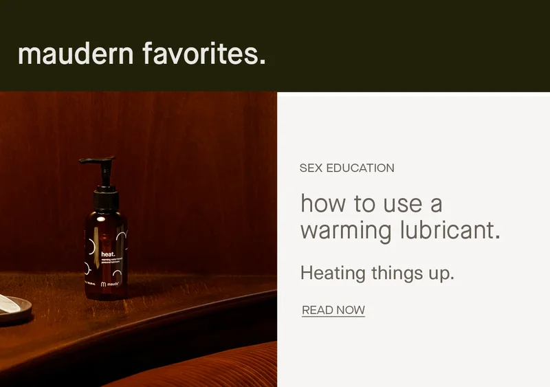 sex education | how to use a warming lubricant.