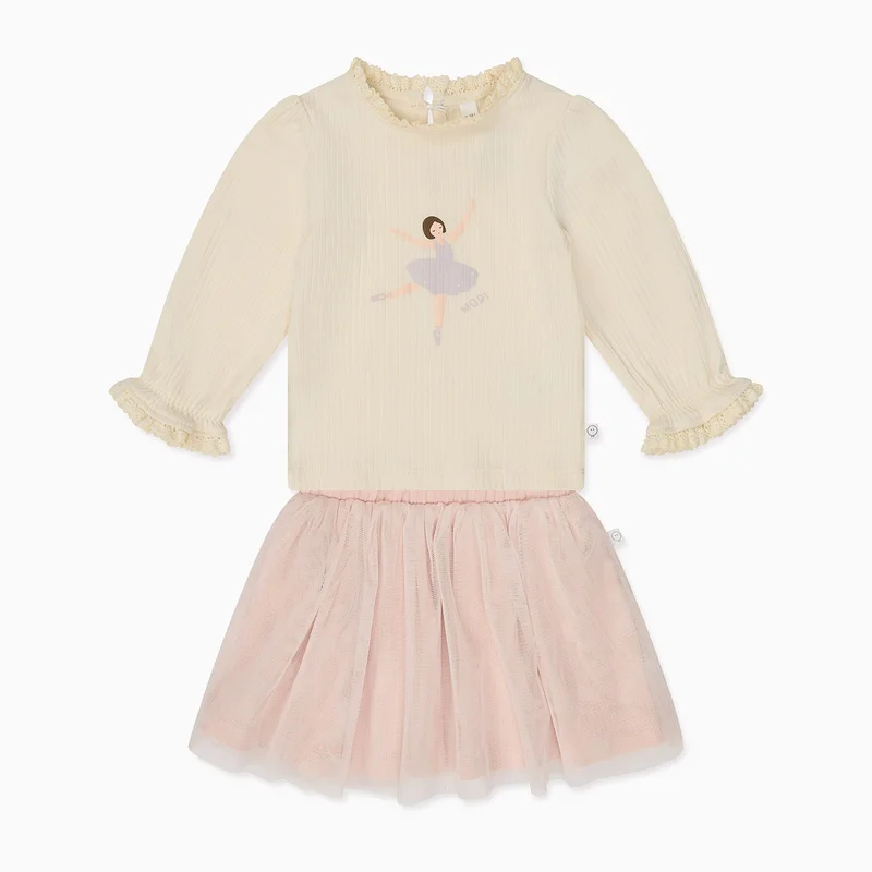 Image of Ballerina Ribbed Top & Tutu