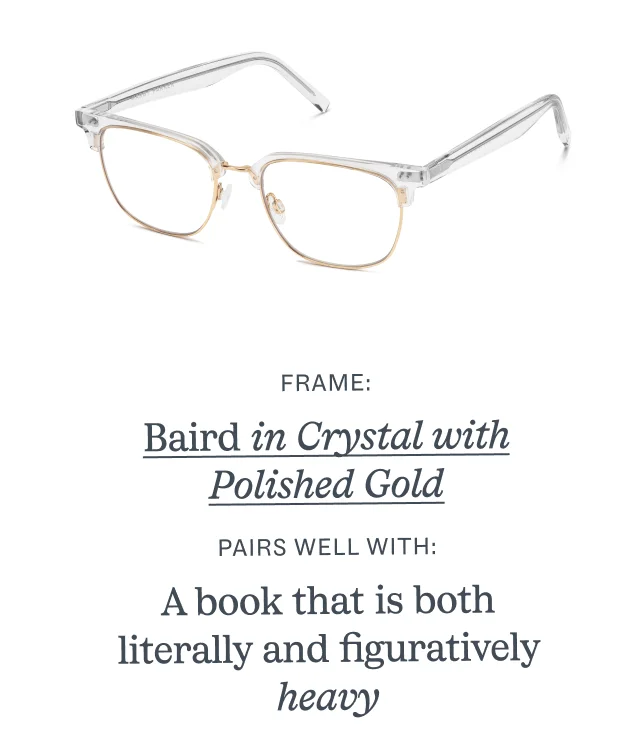 Baird in Crystal with Polished Gold
