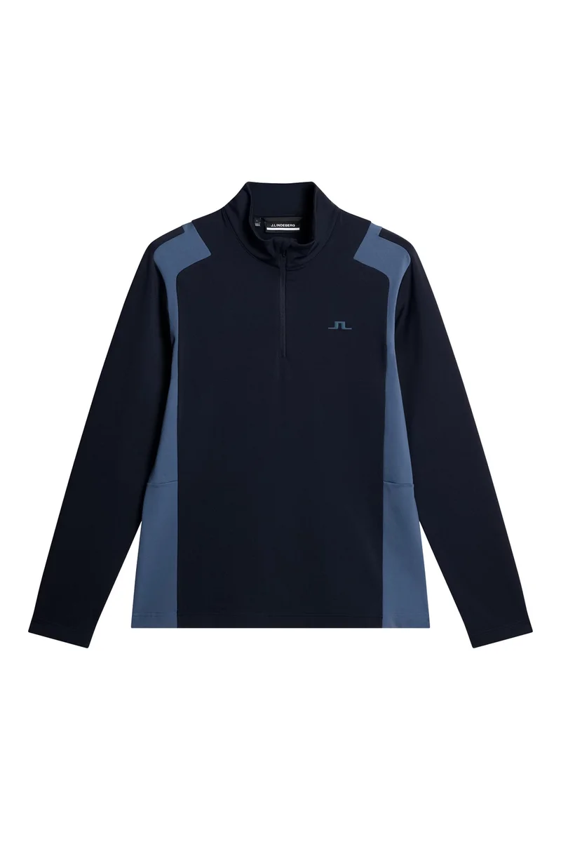 Image of Lukas Quarter Zip Mid Layer / Vintage Indigo