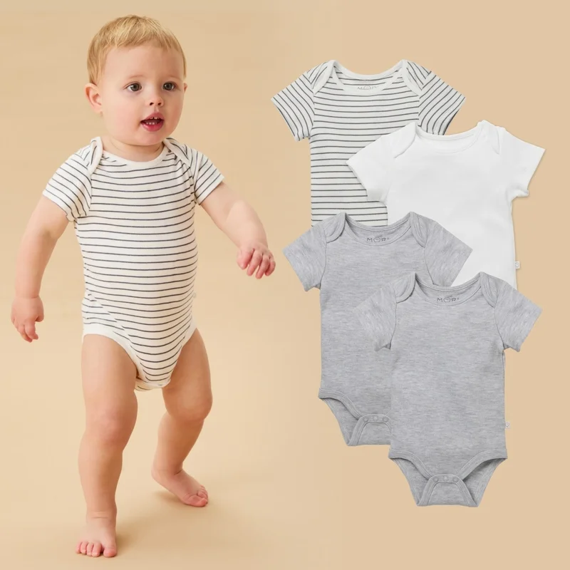 Image of Short Sleeve Bodysuit 4 Pack
