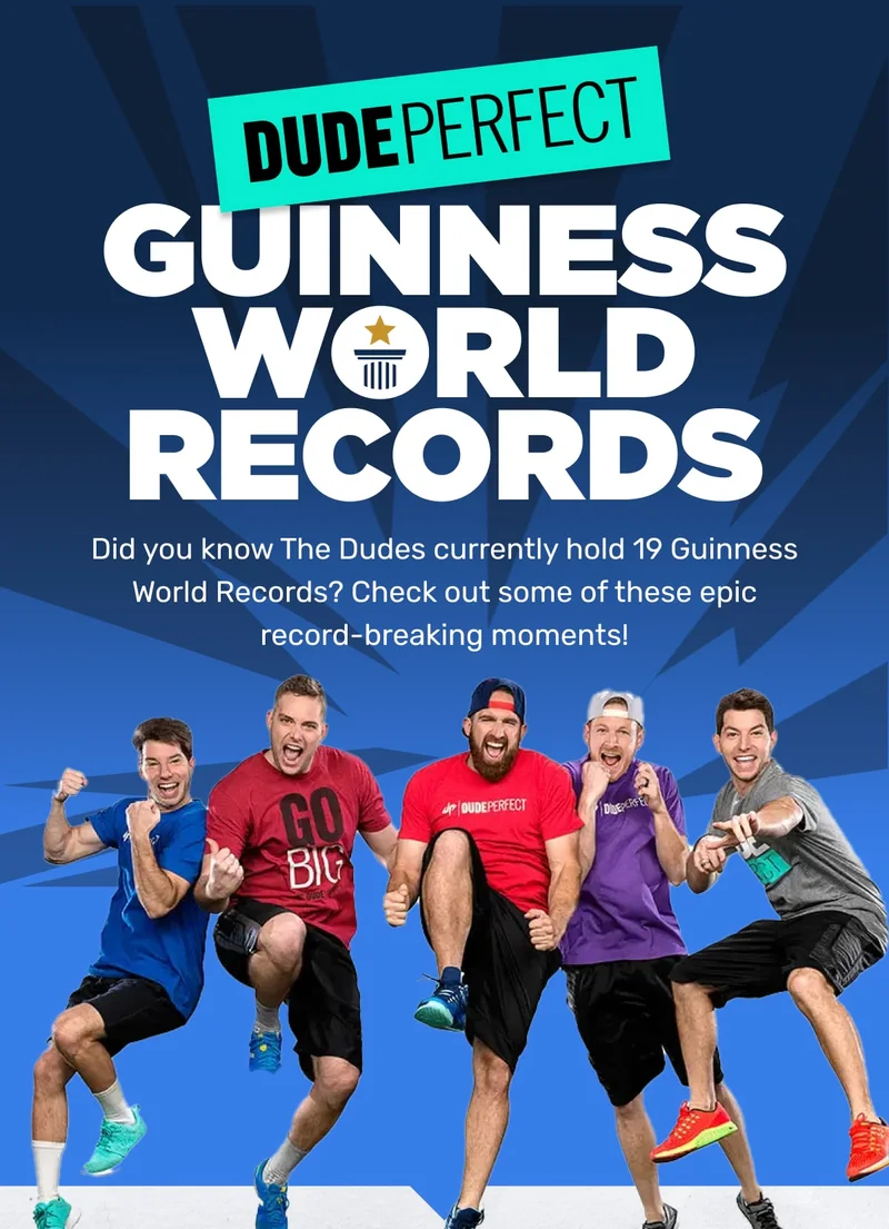 Did you know The Dudes currently hold 19 Guinness World Records? Check out some of these epic record-breaking moments!