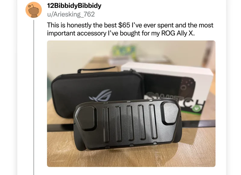u/Ariesking_762 on Reddit: "This is honestly the best $65 I've ever spent and the most important accessory I've bought for my ROG Ally X."