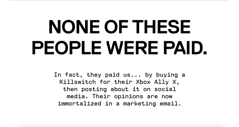 None of these people were paid.