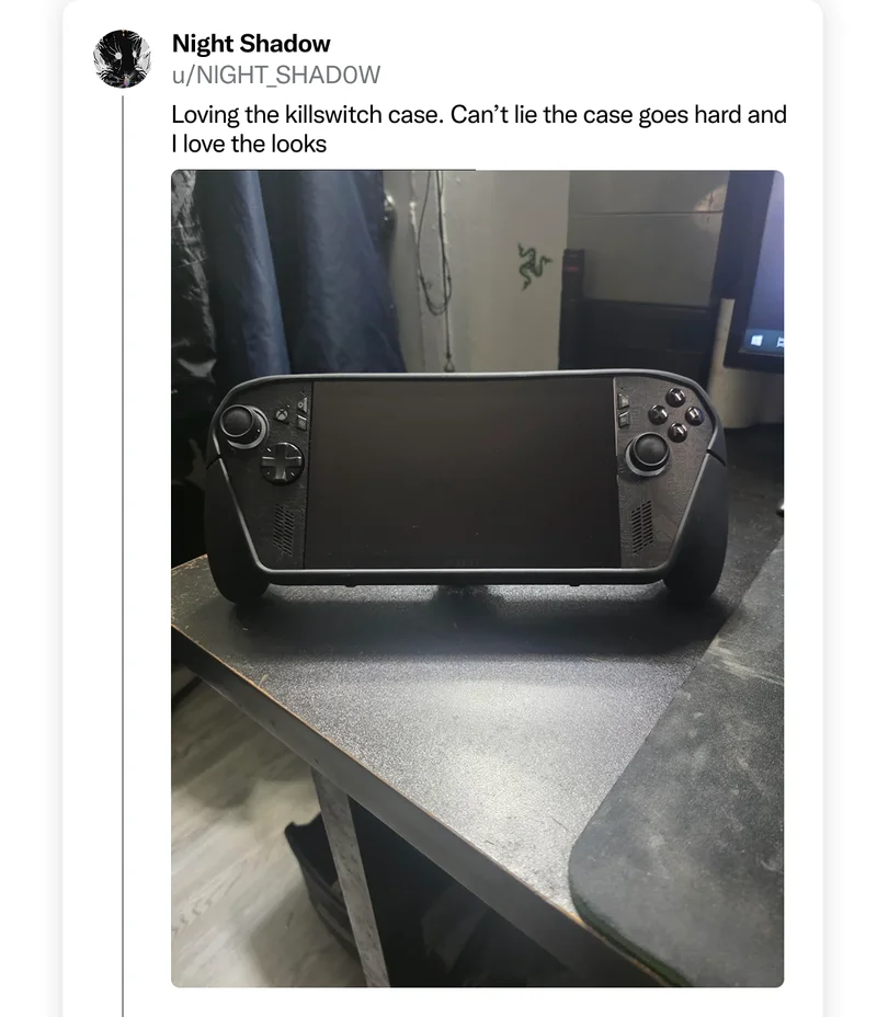 u/NIGHT_SHAD0W on Reddit: "Loving the killswitch case. Can't lie the case goes hard and I love the looks"