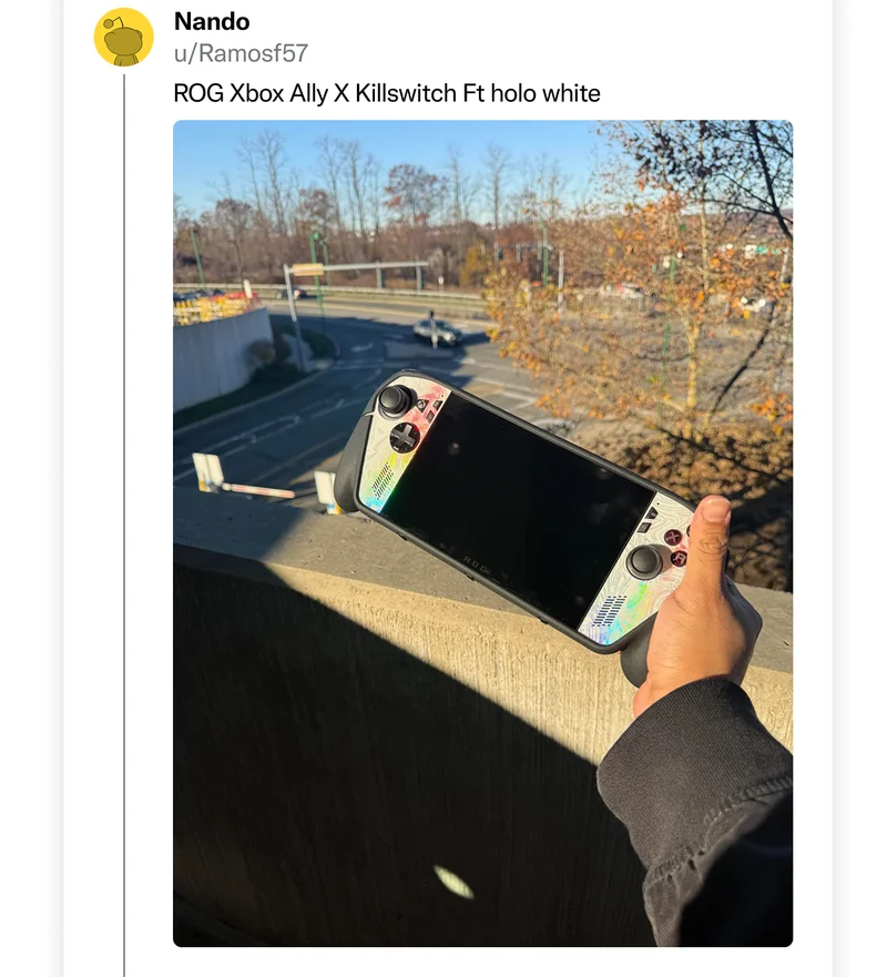 u/Ramosf57 on Reddit: "ROG Xbox Ally X Killswitch Ft holo white"