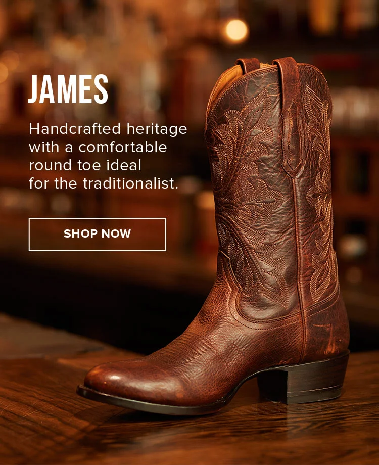 Handcrafted heritage with a comfortable round toe ideal for the traditionalist. | Shop James