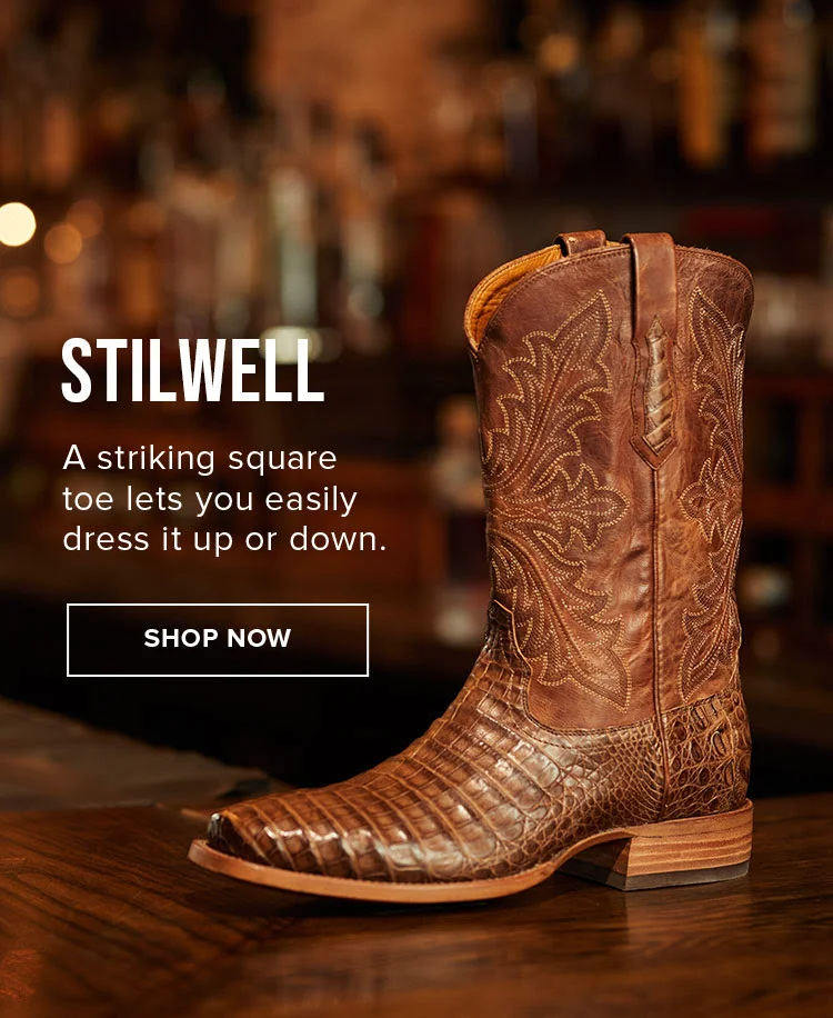 A striking square toe lets you easily dress it up or down. | Shop Stilwell