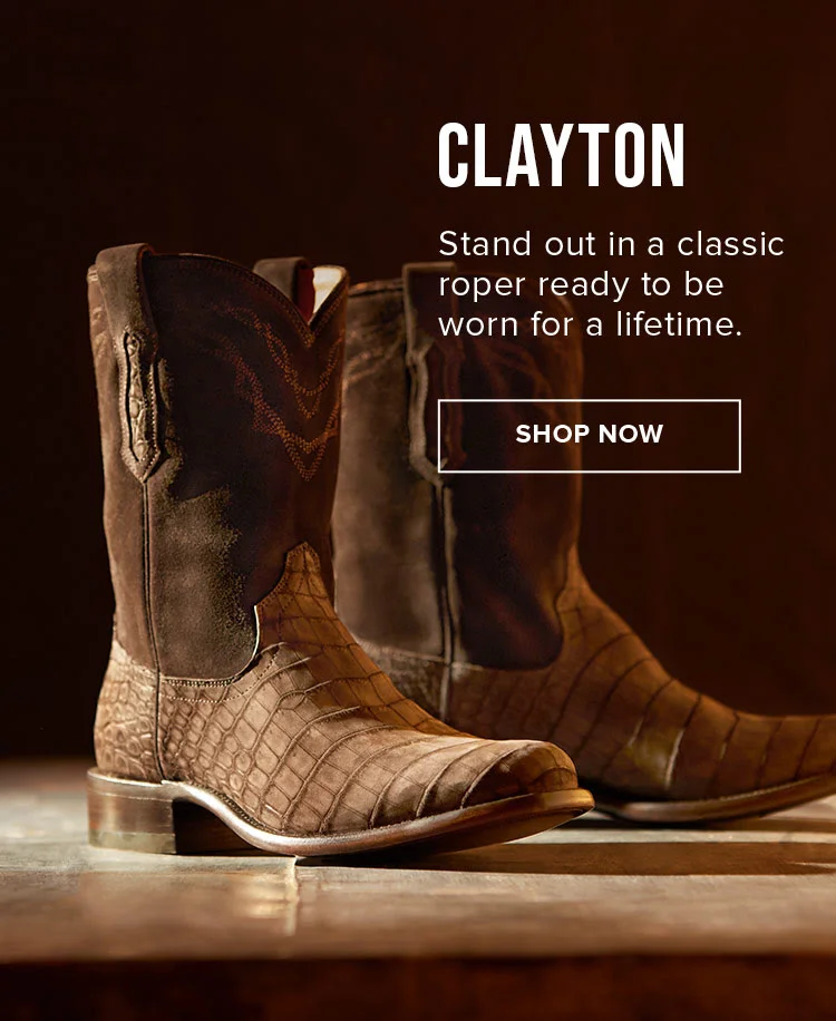 Stand out in a classic roper ready to be worn for a lifetime. | Shop Clanton