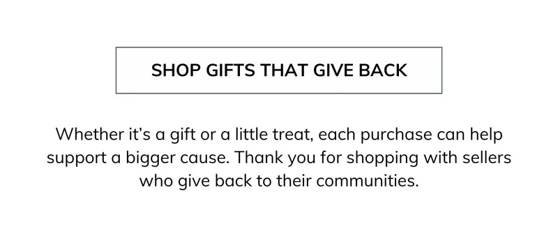 Shop gifts that give back