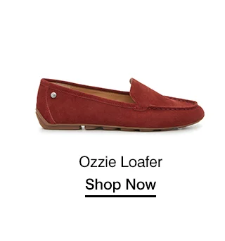 A side view of the Ozzie Loafer in brick red.  Shop Now