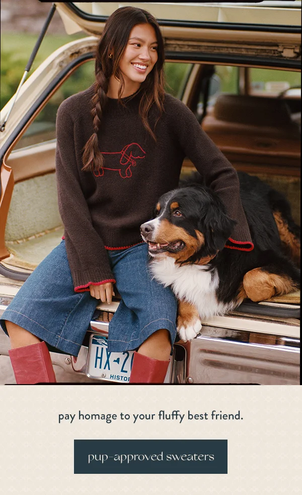 Pup-approved sweaters