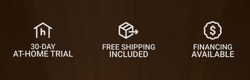 30-day at-home trial. Free shipping included. Financing available.