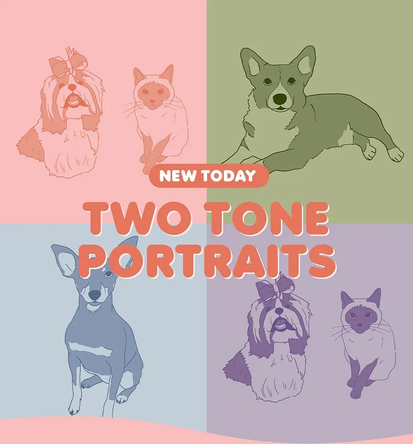 NEW TODAY! Two Tone Portraits