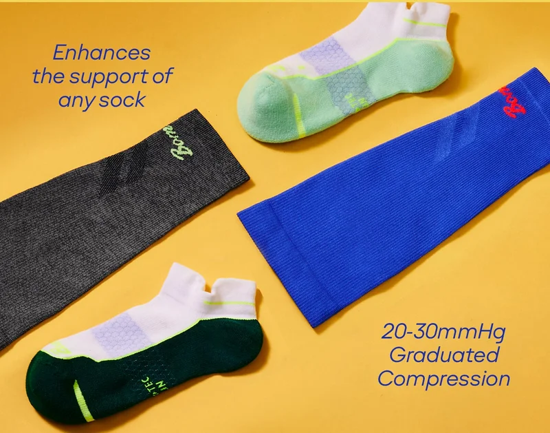 Enhances the support of any sock | 20-30mmHg Graduated Compression