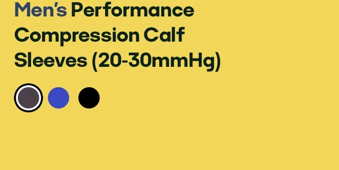 Men's Performance Compression Calf Sleeves (20-30mmHg)