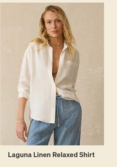 Laguna Linen Relaxed Shirt - White
