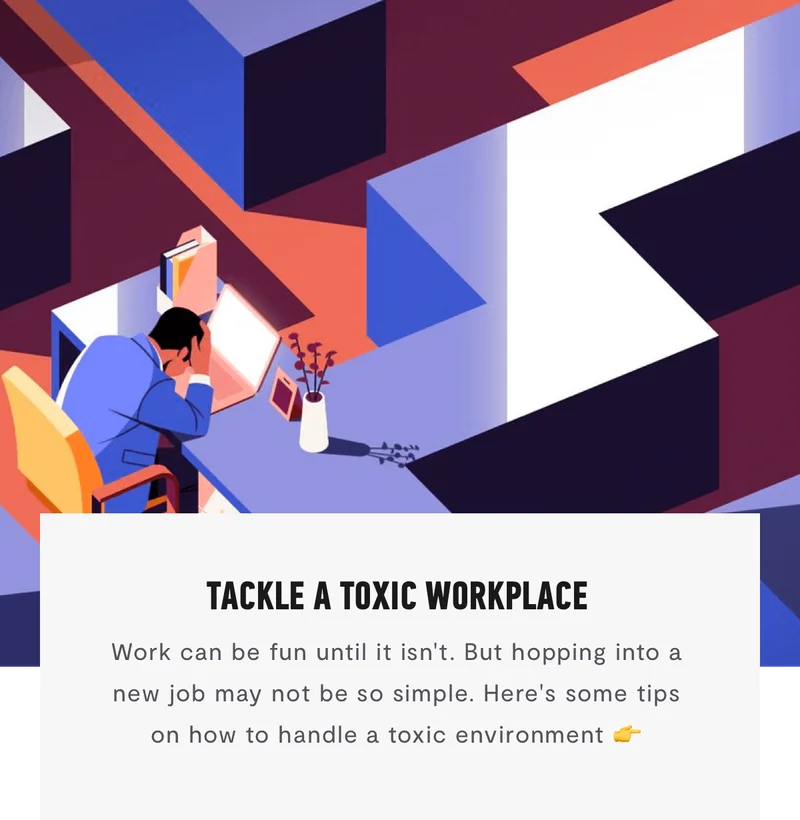 Tackle A Toxic Workplace