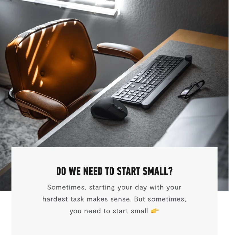 Do We Need To Start Small?