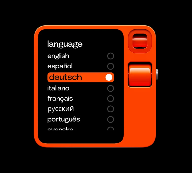 language UI