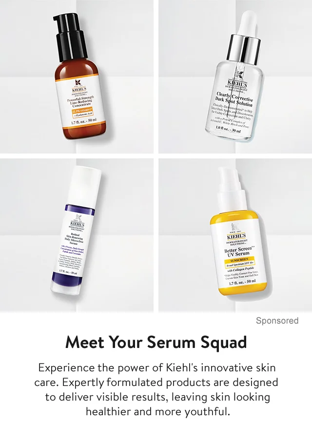 Four Kiehl's serums.