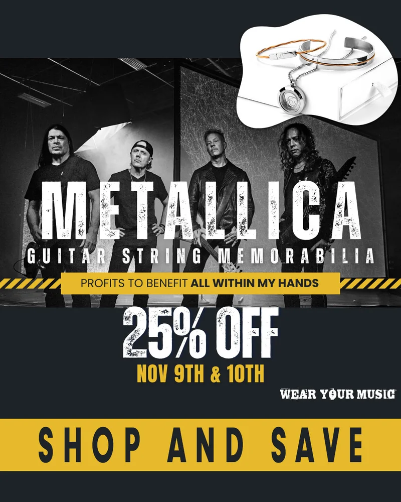 Wear Your Music’s 25% Off Metallica Flash Sale