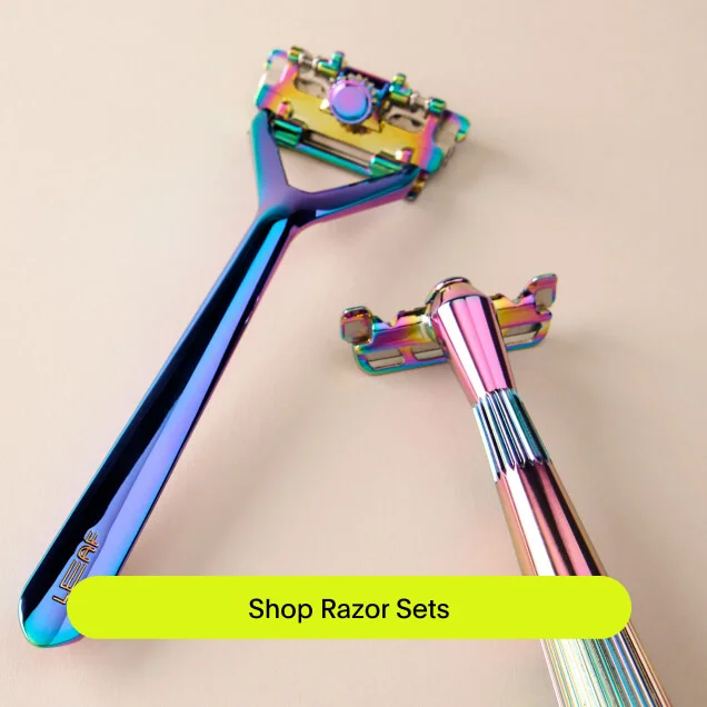 A Prism Leaf and Prism Twig razor