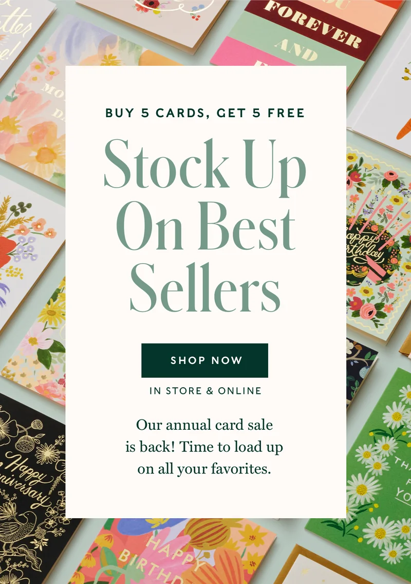 Buy 5 Cards Get 5 Free