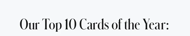 Top 10 Cards of the Year