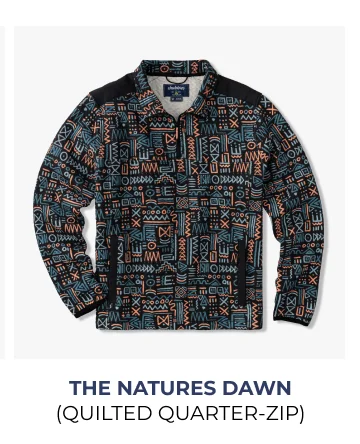 Quilted Quarter-Zip: The Natures Dawn