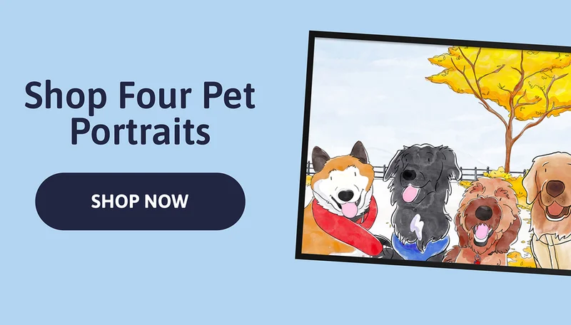 Shop Four Pet Portraits