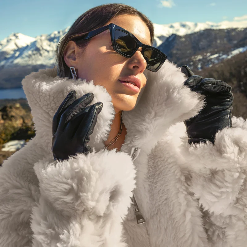 Chloe Australian Wool Teddy Bomber Jacket