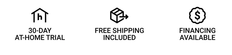 30-day at-home trial. Free shipping included. Financing available.