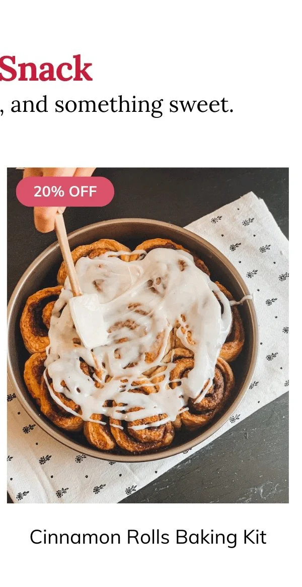 Cinnamon Buns: 1-Time Baking Kit