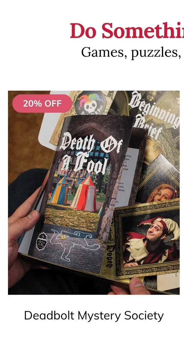 The Deadbolt Mystery Society Monthly Box