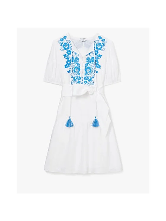 Floral Embroidered Shirtdress
