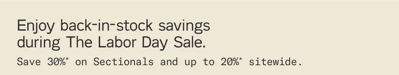 Enjoy back-in-stock savings during The Labor Day Sale.