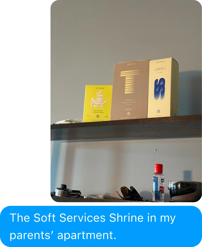 The Soft Services Shrine in my parents’ apartment.