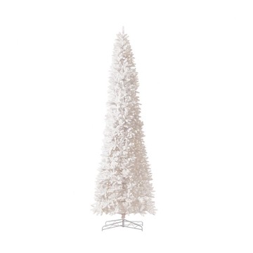 Nearly Natural 13' Slim White Artificial Christ mas Tree