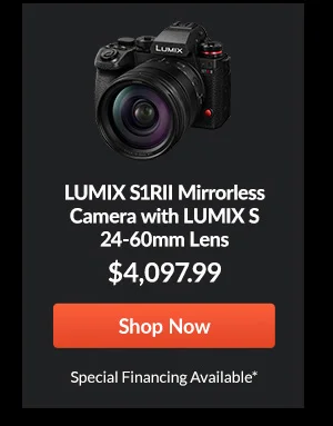 Panasonic LUMIX S1RII Mirrorless Camera with LUMIX S 24-60mm Lens