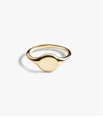 Petite Round Signet Ring