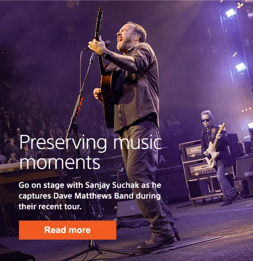 Preserving music moments | Go on stage with Sanjay Suchak as he captures Dave Matthews Band during their recent tour. | Read more