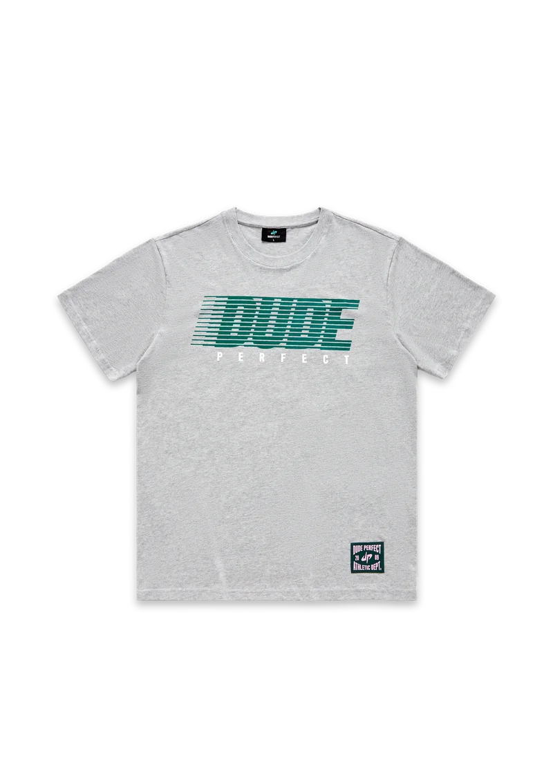 Image of Grey Retro Speed Tee - Youth
