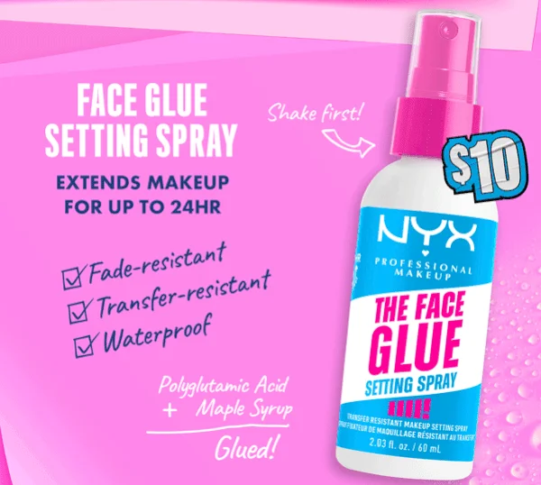 Face Glue Setting Spray