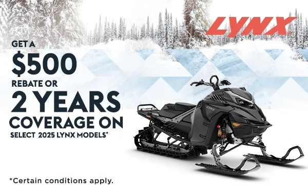 Various 2025 Lynx snowmobiles