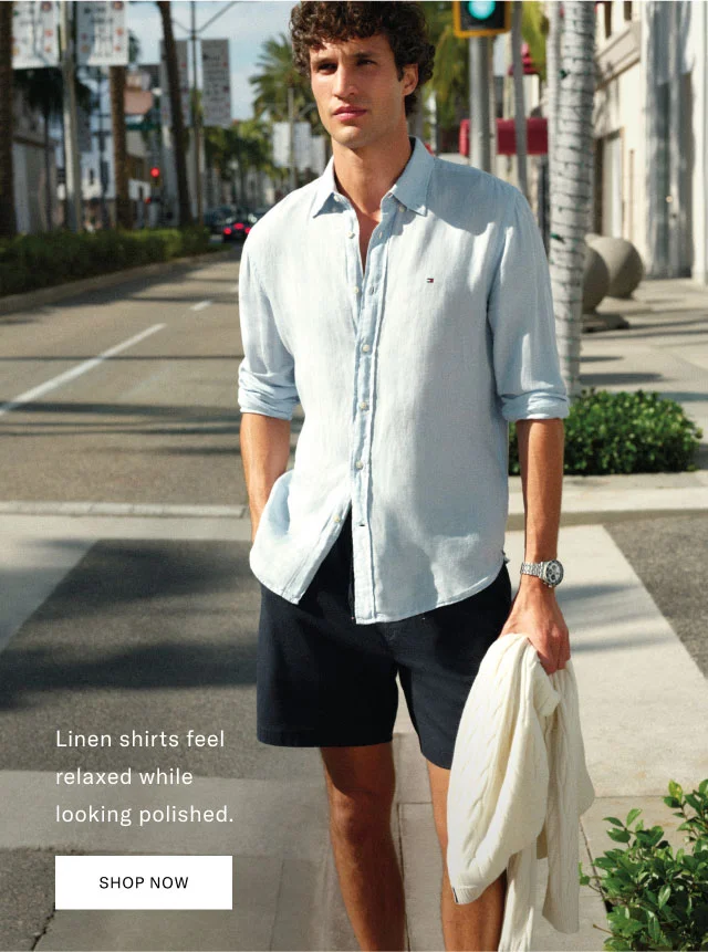 Linen shirts feel relaxed while looking polished. Shop Now