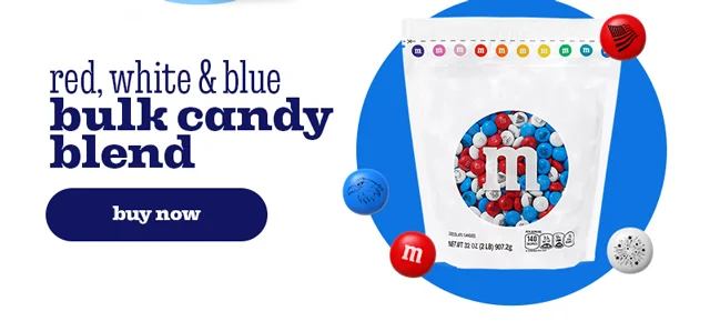 RED, WHITE & BLUE BULK CANDY BLEND